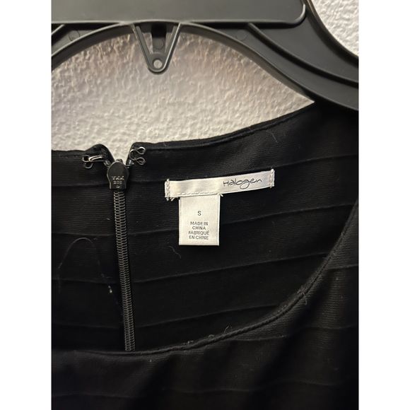 Halogen Mid Length Black Dress Size S - Picture 5 of 6